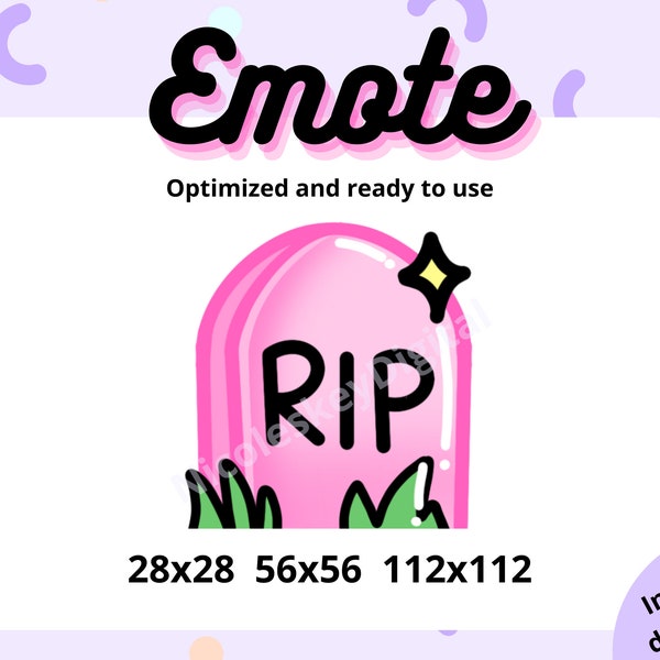 Rest in Peace Emoji Etsy