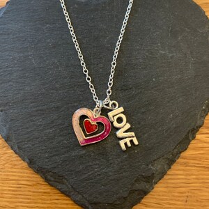 Heart and Love necklace-valentines day