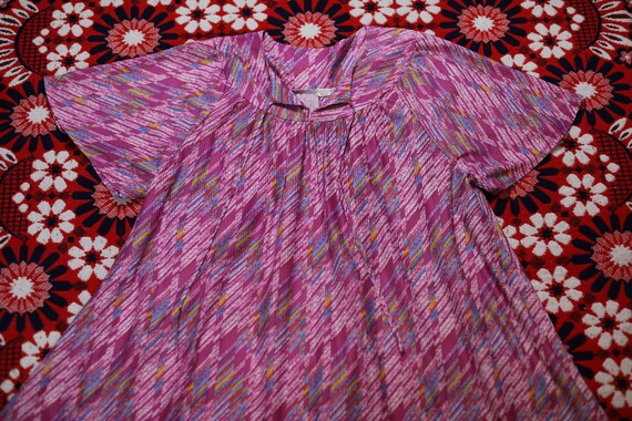Vintage 1970s Dress // Size 16 // 70s Babydoll Dr… - image 3