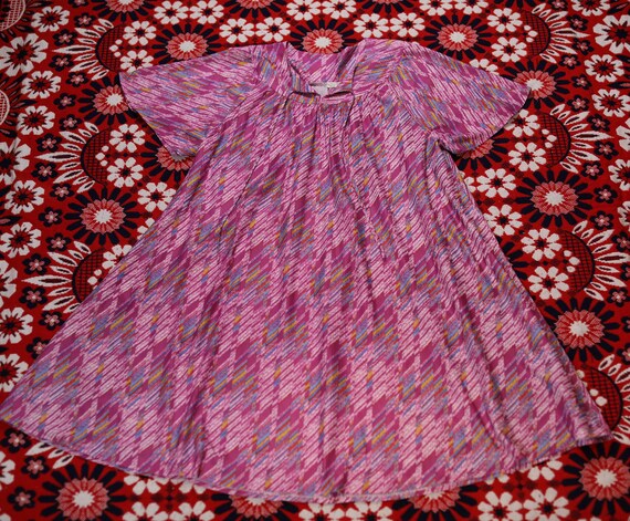 Vintage 1970s Dress // Size 16 // 70s Babydoll Dr… - image 2