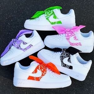 Custom Bandana Nike Air Force 1's 