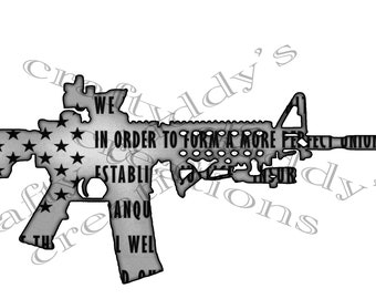 we the people rifle laser engraving file