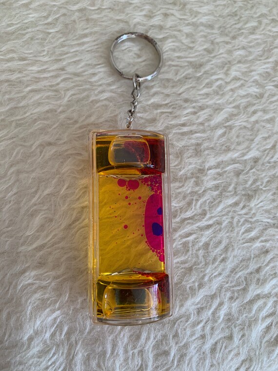 Vintage 90s Lava Lamp Style Keyring Etsy