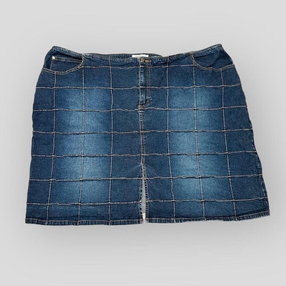 Window Pane Mini Skirt