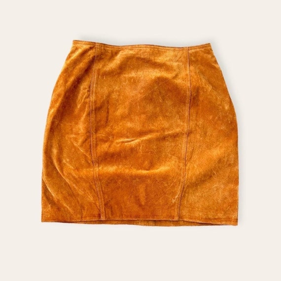 Genuine Suede Mini Skirt - image 1