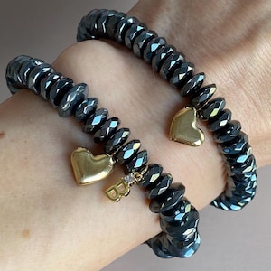 Personalisiertes Armband, Armband personalisiert, Armband mit Buchstabe, Freundschaftsarmband, personalisierte Armbänder, Armband mit Herz