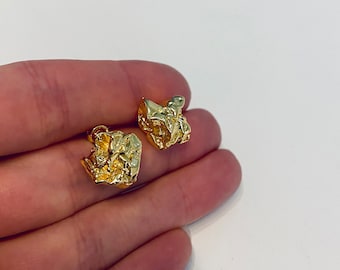 Chunky Ohrstecker grosse Ohrringe vergoldete Ohrstecker für Frau, Ohrringe old money Ohrstecker quite luxury schlichte Ohrringe alltäglich