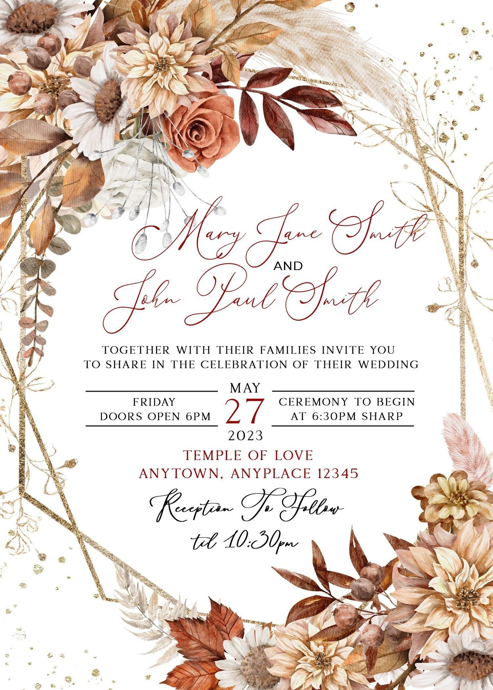 Boho Flower Rustic 5