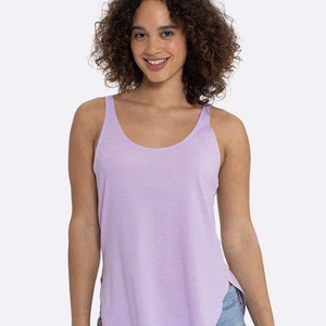 Blank Tank Top Next Level 5033 Womens Festival Tank Top for Women Summer Tanks Plain Wholesale Tank Top DIY Womens Summer Vacation Tank Top Lavender