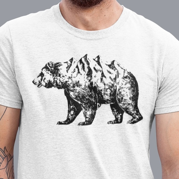 Printed Masked Bear Short-sleeve T-Shirt For Men main image 1