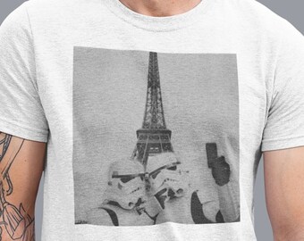 Darth Vader Selfie Paris T-shirt, Star Wars shirt, Storm Trooper outfit tee, StormTrooper darth vader selfie Shirt, Star Wars Eiffel Shirt