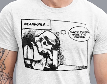 Camiseta engraçada de Star Wars, camiseta de dróides de Star Wars, camiseta engraçada de paródia de Darth Vader, camiseta de traje de Stormtrooper, camiseta engraçada de Storm Trooper