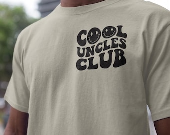 Cool Uncles Club T-shirt, New Uncle Shirt, Pregnancy Reveal Tee Gift For Uncle, Funny Cool Uncle Outfit, Uncle Birtday Gifts