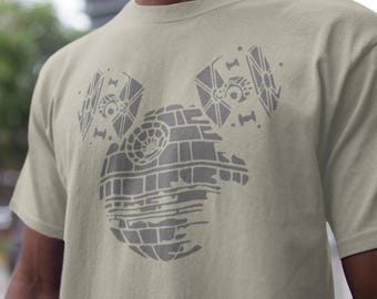 Mickey Death Star, Star Wars Shirt, Disney World Shirt, Star Wars Vintage shirt, Star Wars Gift, Star Wars Crewneck Shirt Disney Man Shirt