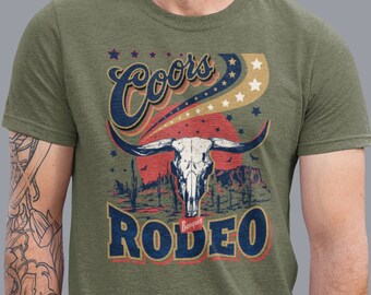 Coors Beer shirt, The Original Coors Tee, Western Rodeo Shirt, Cowboy T-Shirt, Beer Lover Gift, Cowboys And Beer, Coors banquet t shirt