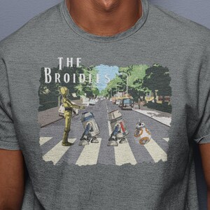 Star Wars Shirt, Droids Abbey Road T-Shirt, Movie Music Mashup Adults Gift For Men T Shirt, Disney Shirt, Starwars Shirts, Star Wars Gift
