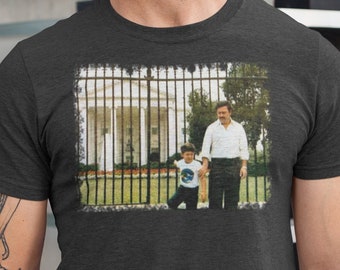 Pablo Escobar Weißes Haus T-Shirt, Narcos T-Shirt, Medellin Kartell Shirt, Escobar Tees