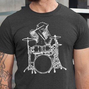 T-shirt med trummor, present till trummis, present till trummis, present till musik, present till musik