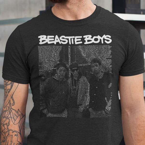 Song Lyrics B.Boys T-shirt - 90's Music Shirt Tee - Band Shirt - Old School Hip Hop Tee - Authentic 80s Graphic Shirt - Beastie Boys Shirts