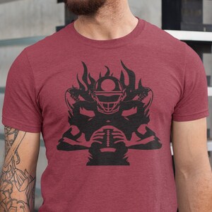Hand Drawing American Football Tee, Football shirt, Sports Print TShirt Mens Unisex Tee, Football Dad T-Shirt, Gift for Father, Sports Gift