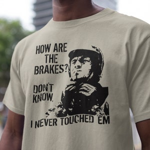 The Great Escape Shirt, Steve McQueen Tshirt, Motorcycle Biker Printed Shirt, vintage Racer T-shirt, How Are the Brakes I Never Touched Em