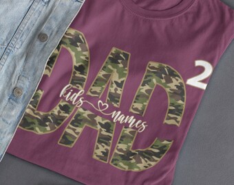 Custom Dad Shirt, Personalized Dad Shirt, Fathers Day Shirt, Dad Tshirt, Customizable Papa Shirt, Gift for dad, Custom Father's Day Gift
