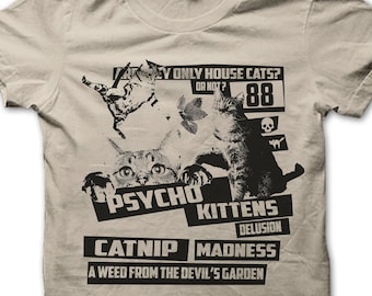 Funny Catnip Madness Graphic T-Shirt