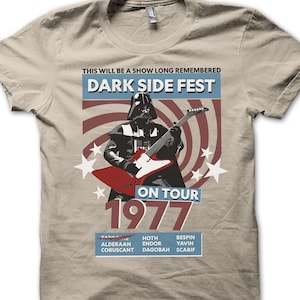 Darth Vader Guitar T-Shirt, Star Wars Band Shirt, Funny Darth Vader star wars parody t-shirt, Star Wars Planets Outfit tee, Tattoine Shirt