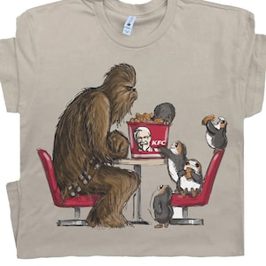 Funny Star Wars Unisex Shirt, Chewbacca T-Shirt, Chewie And Ewok funny parody t-shirt