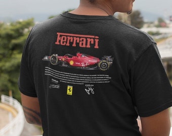 Formel-1-T-Shirt | Formel-Fan-T-Shirt | Racing Fan Geschenk | Formel Eins Kleidung | Carlos Sainz 55 Hemd | F1 Shirt