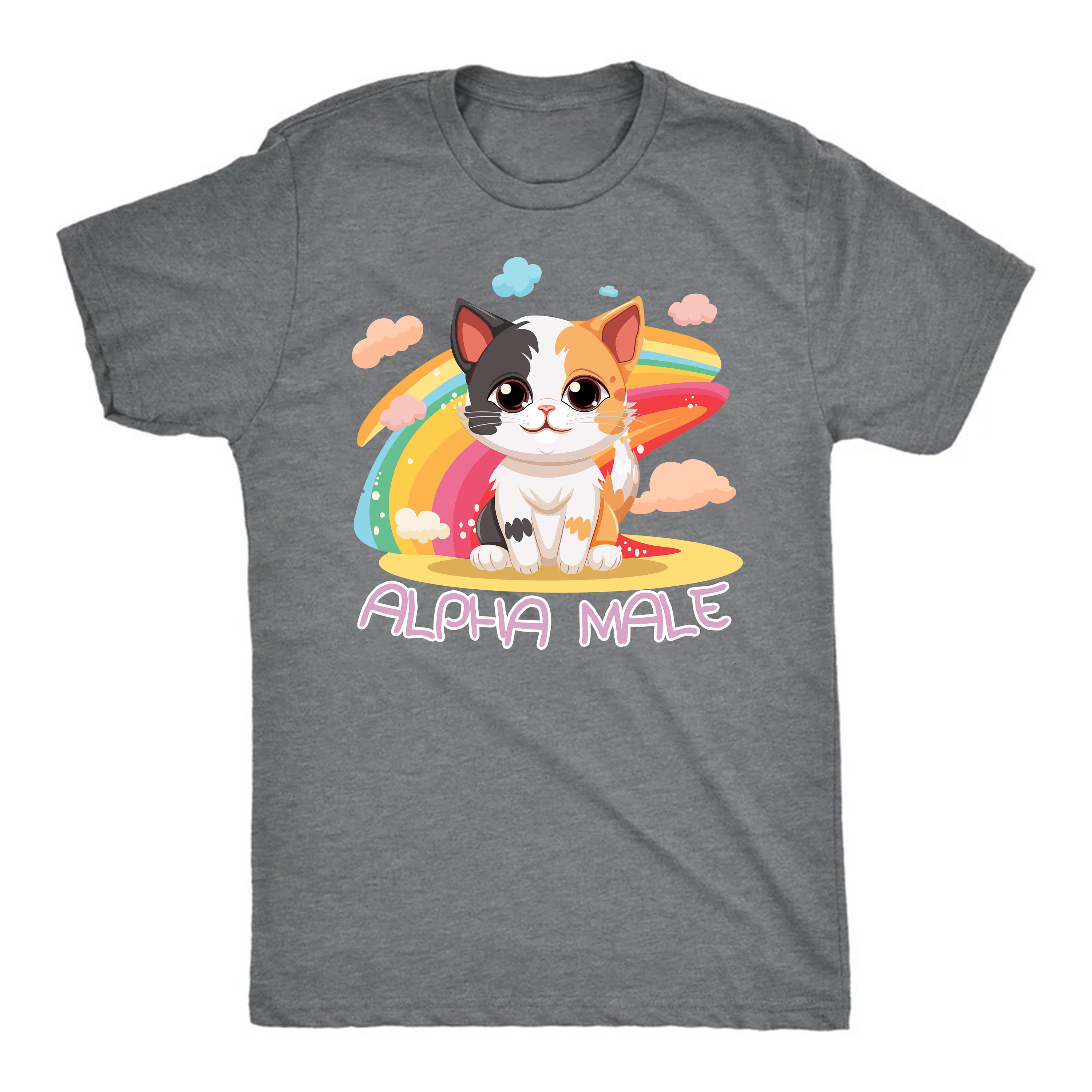 Rainbow Tshirt Alpha Male Kitten Shirt Alpha Male Funny Kitten Tshirt,  Funny Cat Meme Shirt, Boyfriend