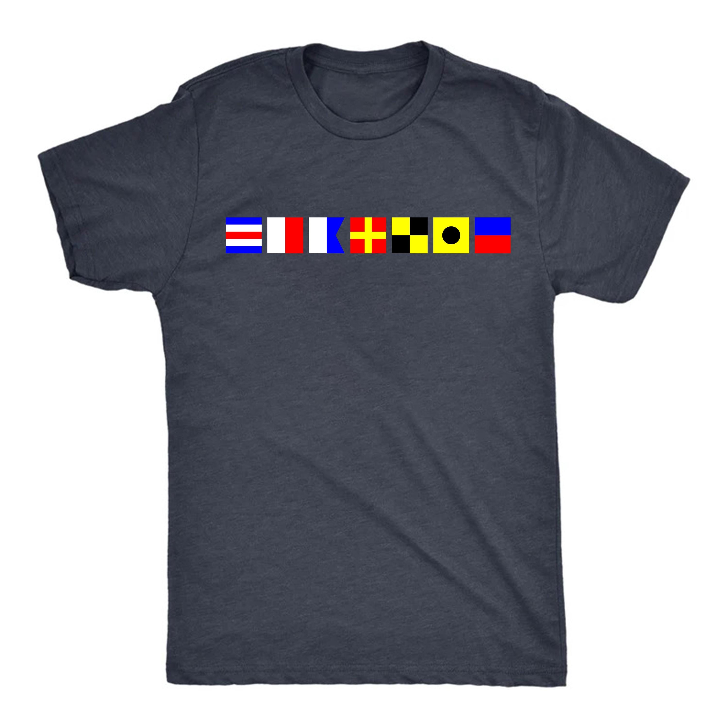Nautical Flag Shirt Name - Etsy