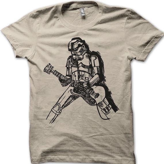 Star Wars Stormtrooper Guitar T-shirt, Stormtrooper Band Shirt