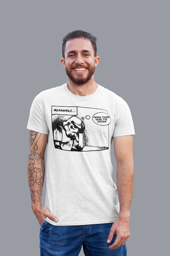 Funny Star Wars Shirt, Star Wars Droids Tshirt, Darth Vader funny parody t-shirt, Stormtrooper outfit tee, Funny Storm Trooper Shirt