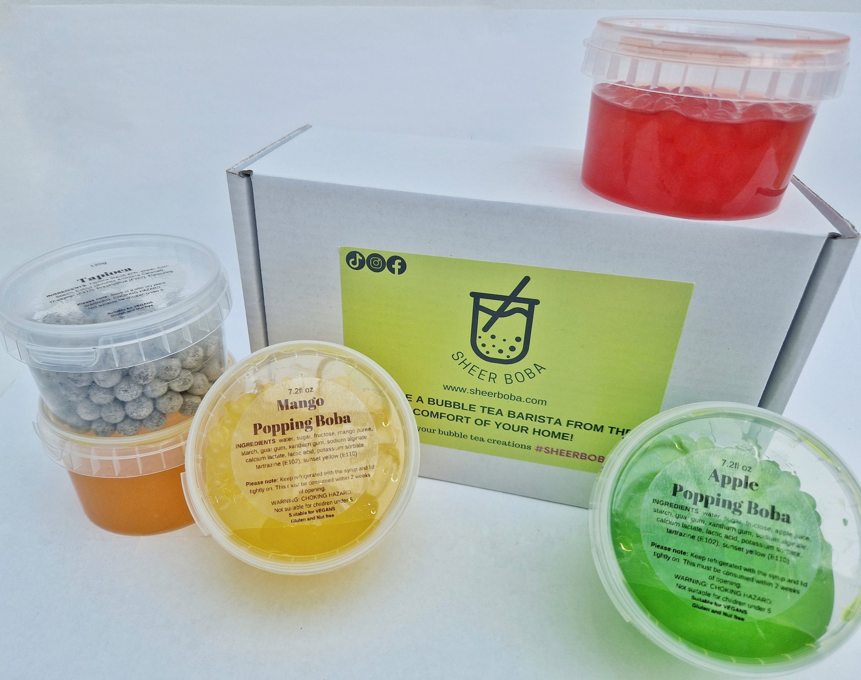 Popping Boba Bubble Tea Popping Boba Pearls Bubble Tea Toppings Dessert