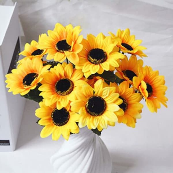 Large Artificial Sunflower Etsy