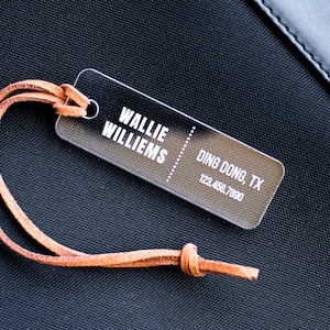 Personalisierter Gepäckanhänger, Adressanhänger, personalisierter Baby-Windeltaschenanhänger, Namensanhänger, Gepäckanhänger mit Namen, Brautpartybevorzugungen, Golftaschenanhänger