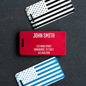 Étiquettes à Bagages Drapeau Canada - Lot De 2 Porte-cartes étanches TPU, 18,5x6,5 Cm, Pour Valise Et Voyage