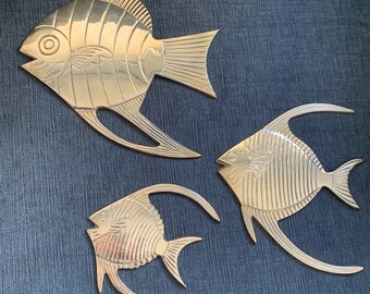 Set van 3 muurhangers Angel Fish