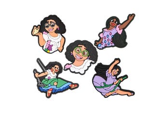 Encanto Shoe Charms – 5pc Set | Inspired Rubber Accessories | Fits Crocs, Backpacks & More