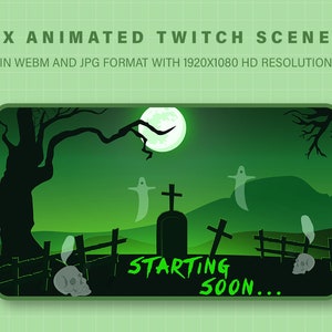 Twitch Scenes | Horror Spooky Ghost Animation | Twitch Animated Screen