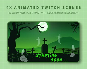 Twitch-scènes | Horror Spookachtig spookanimatie | Twitch-geanimeerd scherm