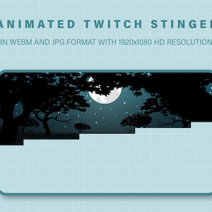 Twitch Stinger Transition | Sweet Night in the forest Transitions | Screen Transition