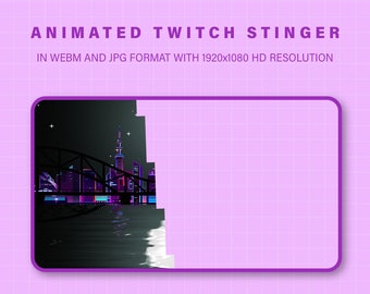Twitch Stinger Transition | Sweet Night in the City Transitions | Screen Transition