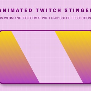 Twitch Stinger Transitions | Pink Paper Animated Transition | Screen Transition