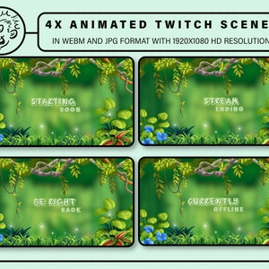 Twitch Scenes | Magical Forest Vibe Animation | Twitch Animated Screen