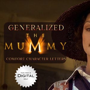 Carta de consuelo de la momia (GENERALIZADA) / Nota digital para fans / Descarga de 2 páginas / Regalo inspirador / PDF inspirado en la acción de los 90