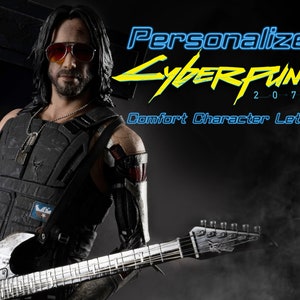 Cyberpunk 2077 Comfort Buchstabe PERSONALISIERT | 1–5 Seiten benutzerdefinierter Fächer PDF | Neon Zine Geschenk