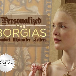 Carta de conforto personalizada Borgias | Presente digital por e-mail | Mensagem de fã de 1 a 5 páginas | PDF de fã histórico