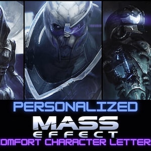Carta de consuelo de Mass Effect PERSONALIZADA / PDF personalizado para fans de 1 a 5 páginas / Regalo de revista galáctica